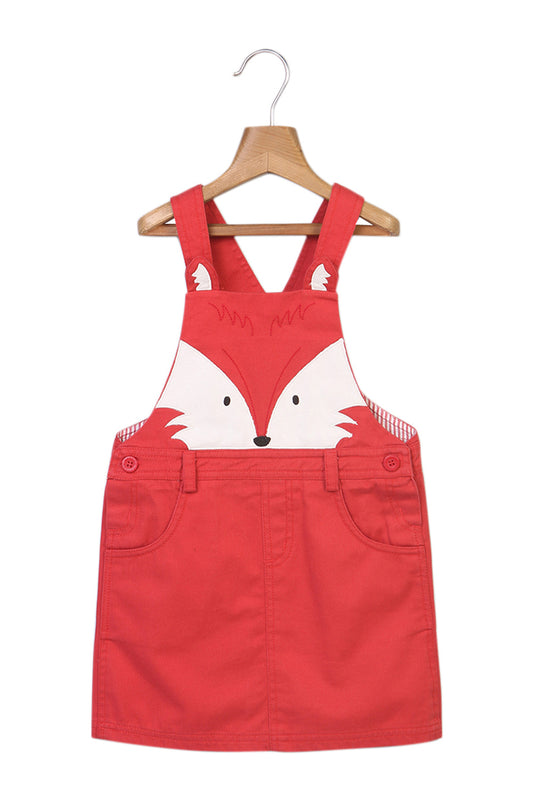 Robe salopette rouge