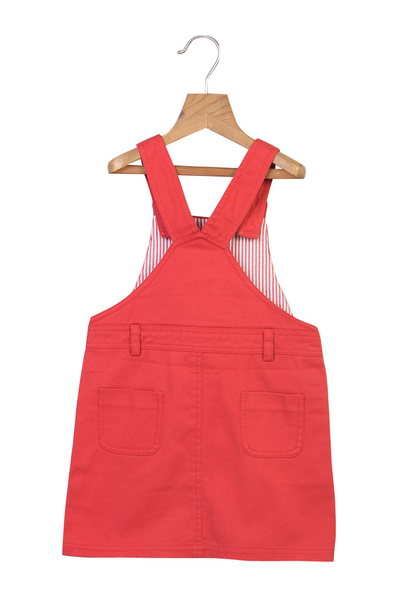 Robe salopette rouge Filou et Loulou