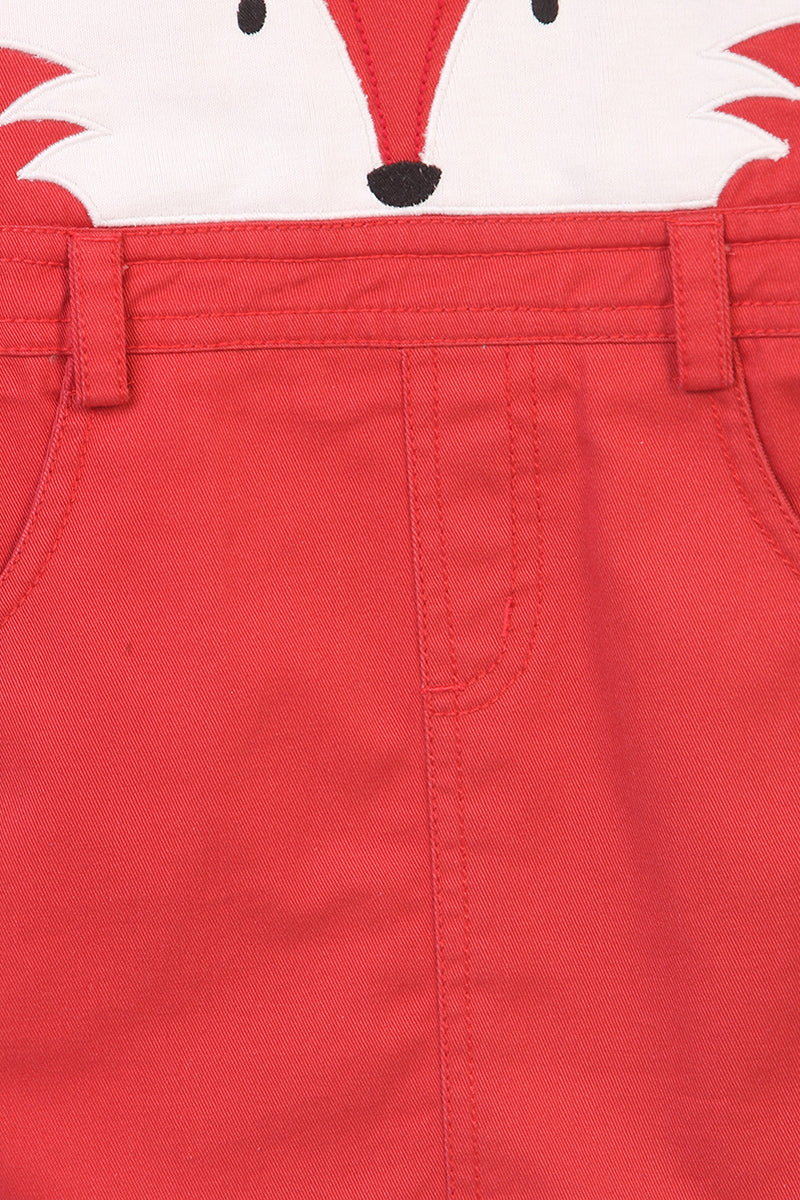 Robe salopette rouge