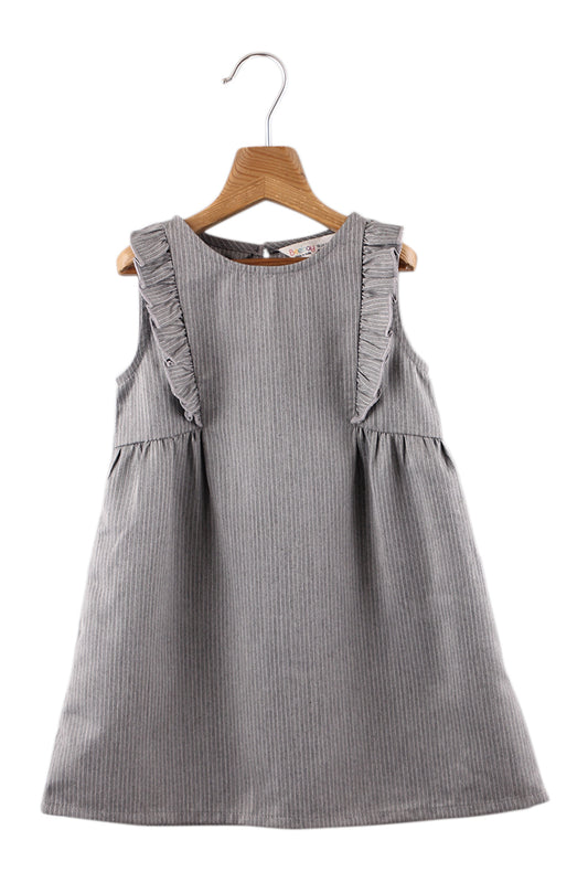 Robe à rayures gris foncée