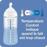 Coffret de 3 biberons First Choice+, 0-6mois ,avec temperature contrôle NUK