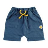 Ensemble polo blanc et short bleu marine "save our seas"